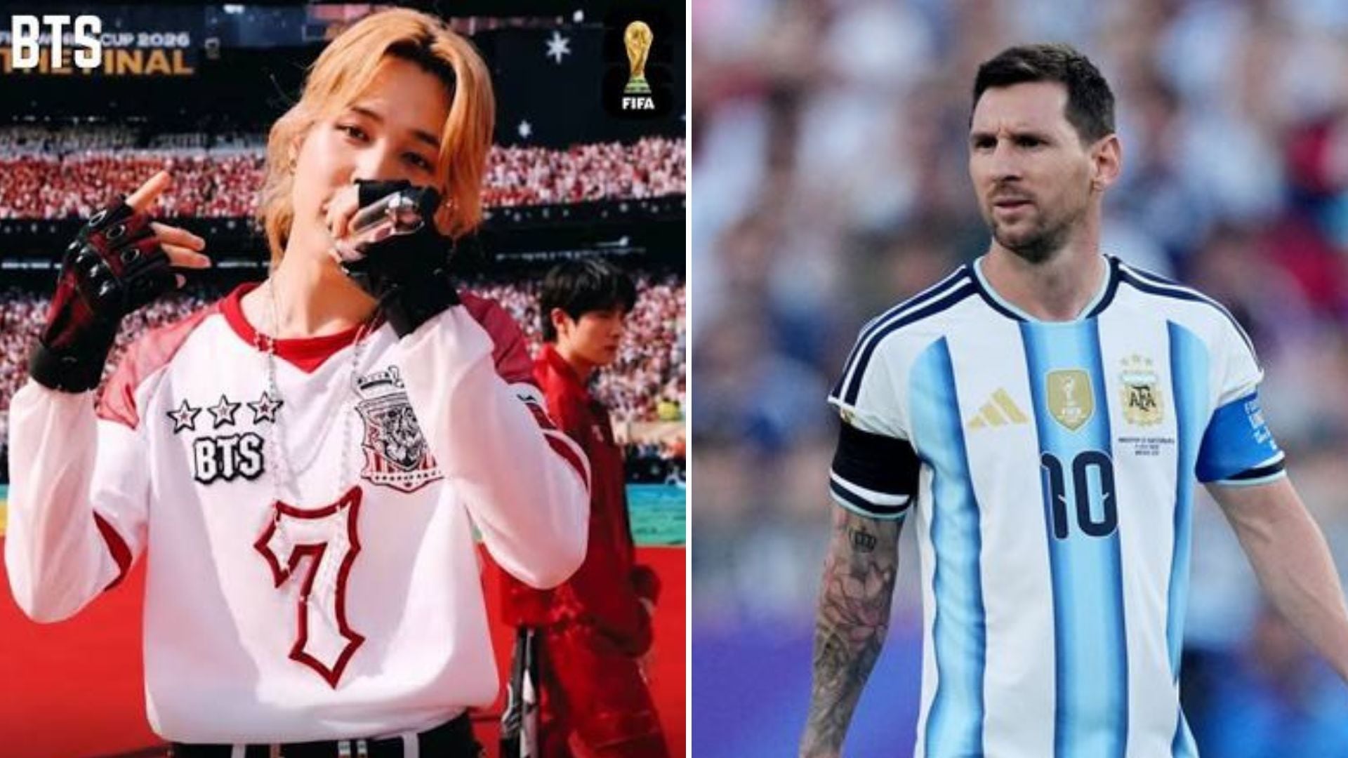 Un jersey de Jimin vale más que una camiseta firmada por Messi: la sorpresa de la subasta del Mundial 2026