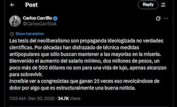 Carlos Carrillo criticó a quienes