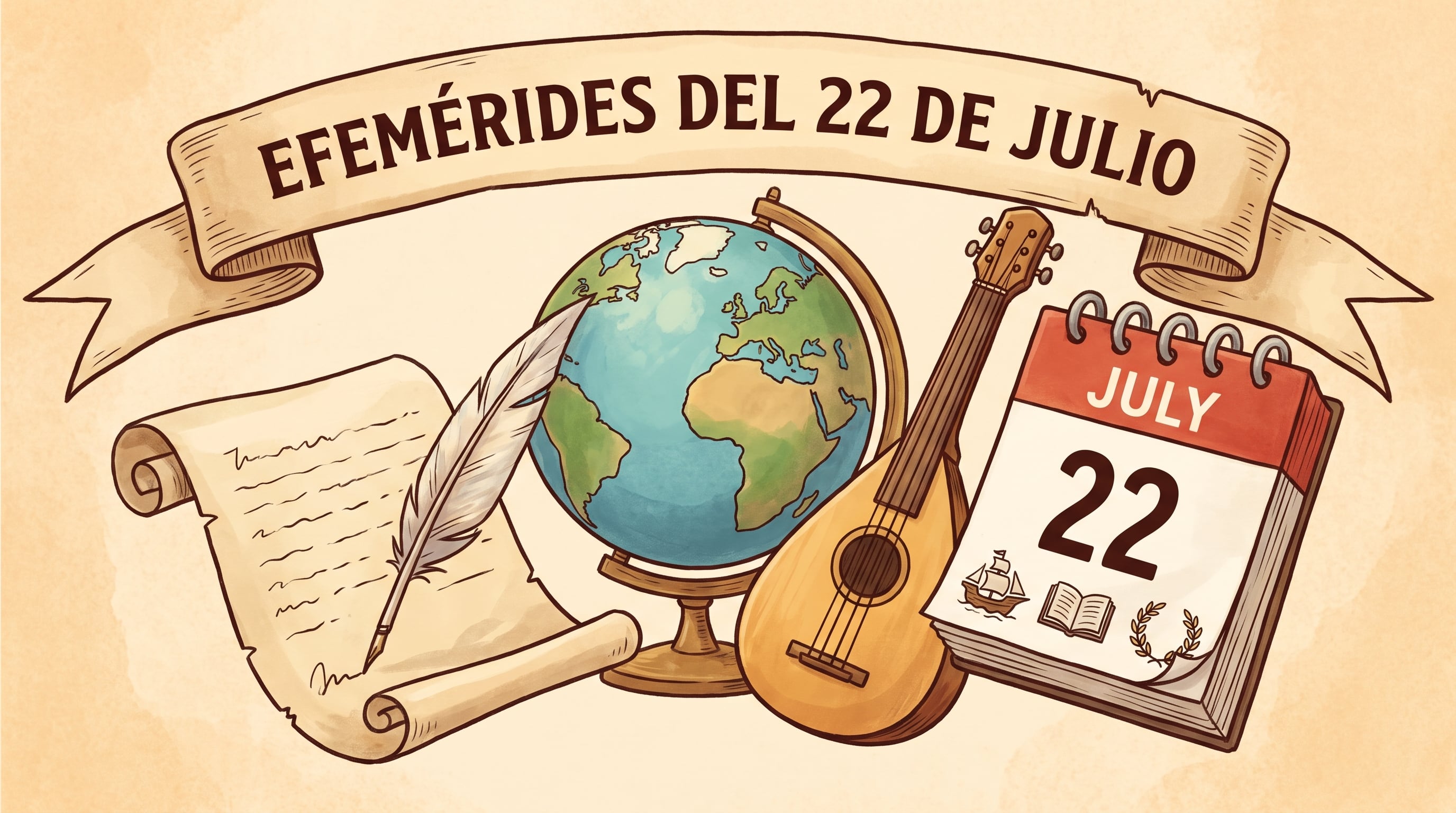 ¿Qué pasó un 22 de julio? Las efemérides de hoy en el Perú y el mundo