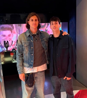 Ricardo Calafiori en su visita al Museo River