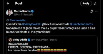 Martín Santos lanzó comentario irónico