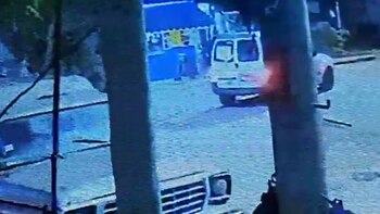 Las cámaras registraron parte de