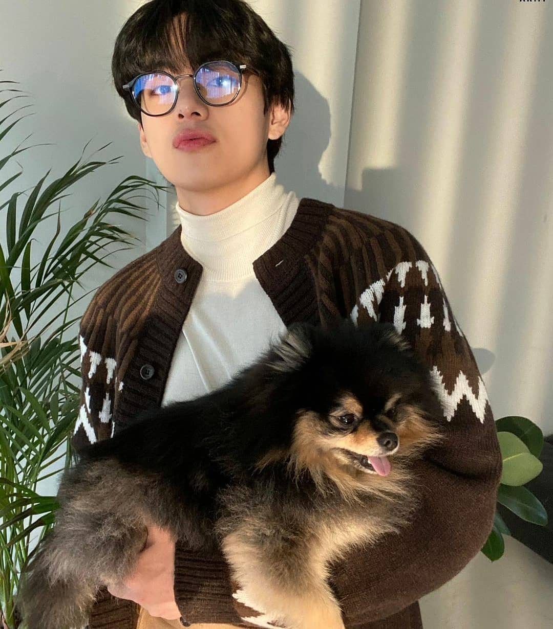 V solo iba a apoyar a un amigo en la adición y un representante lo animó a participar (Créditos: @yeontanie.ig)