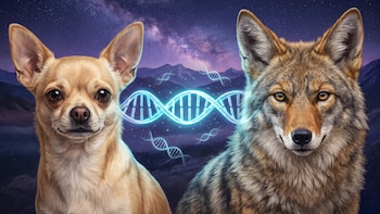 Cómo una nueva herramienta detectó en el ADN de un chihuahua una huella genética compartida con los coyotes