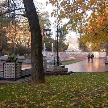 Beguerie Petrich grabó su parte desde Mendoza.
Foto: Municipalidad de la Ciudad de Mendoza