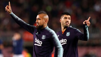 Luis Suarez y Arturo Vidal