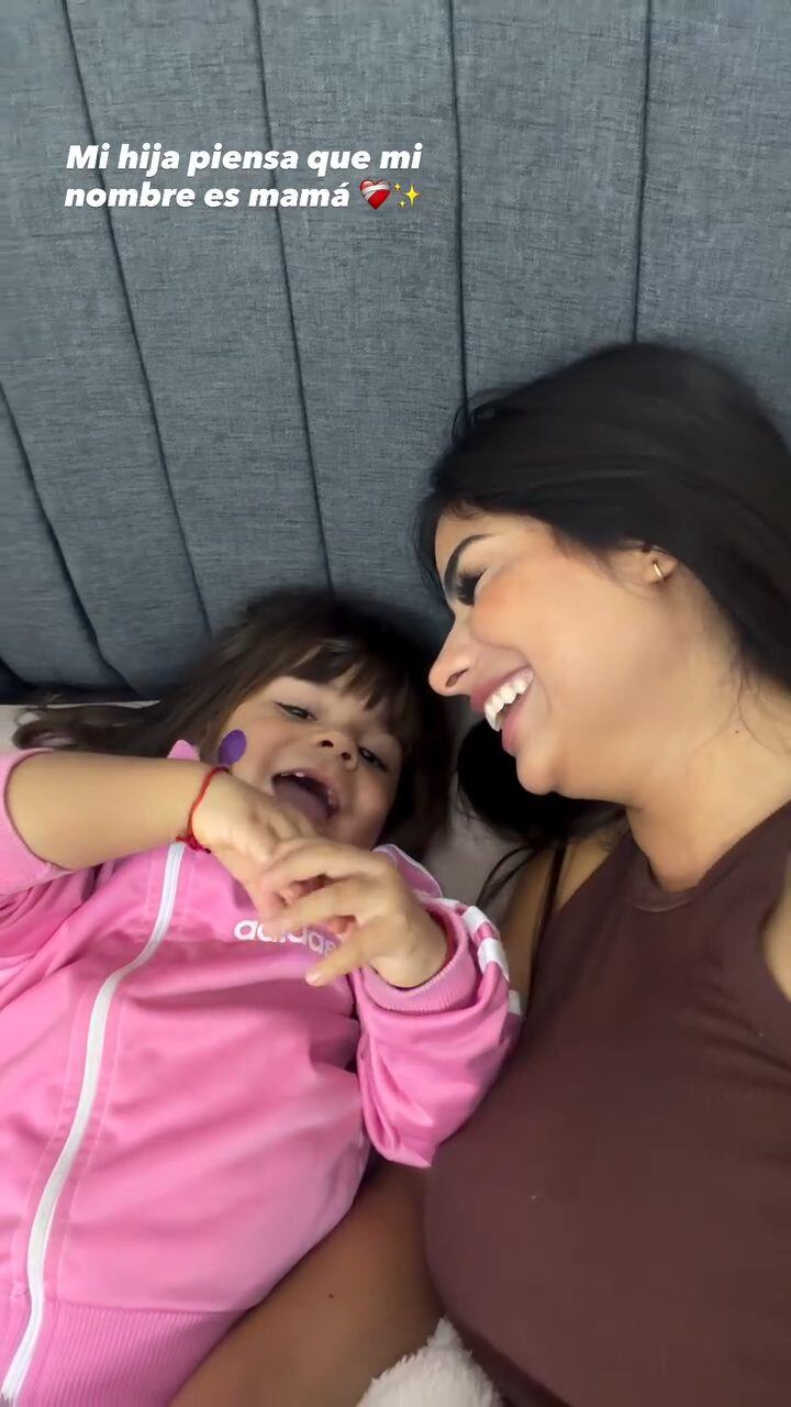 La influencer compartió el tierno momento que tuvo con Aimé, una de las hijas que tiene con Thiago Medina