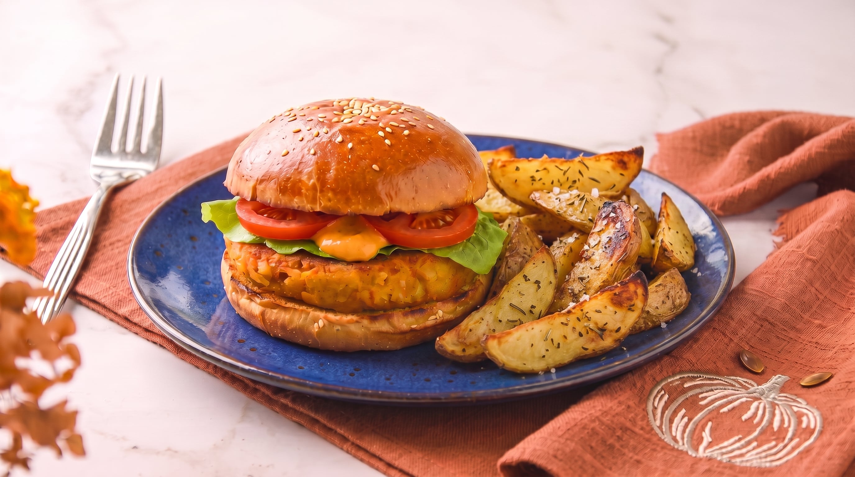 Hamburguesa de calabaza. (Imagen Ilustrativa Infobae)