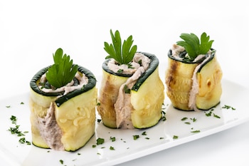 Rollos de calabacín fáciles de hacer