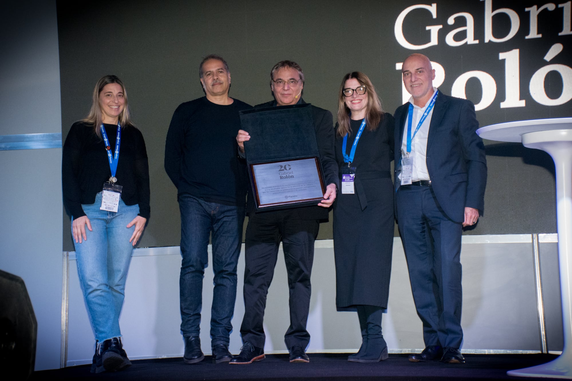 Gabriel Rolón, reconocido por el equipo de Editorial Planeta