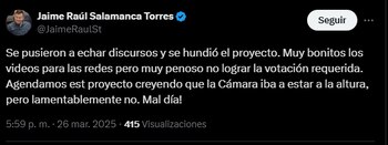 Jaime Raúl Salamanca, presidente de