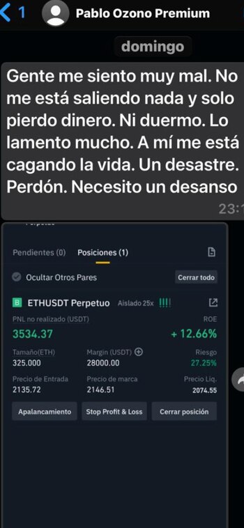 El domingo a la noche,