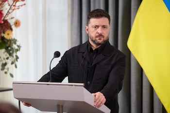 El presidente ucraniano, Volodimir Zelensky,