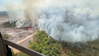 Incendios forestales fuera de control arrasan más de 22.000 hectáreas y obligan a evacuar a más de 2.000 personas