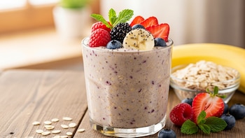 Batido de avena con frutas: receta nutritiva, fácil y llena de energía