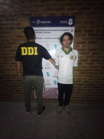 El joven fue detenido a