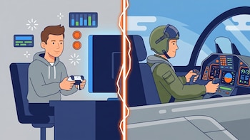 Cómo se vinculan los videojuegos de acción con el aprendizaje en las pruebas de selección de pilotos militares