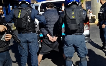 Axel Zúñiga Durán se convirtió en el sexto de los 14 sujetos más buscados de Cartago en ser detenido por las autoridades. Crédito: MSP