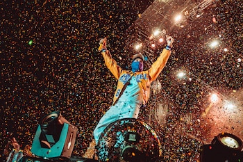 Anuel AA, en la edición Gold del Reggaeton Beach Festival Benidorm.
(HUGONINO/ RBF)