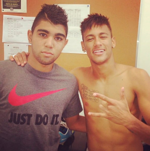 Gabigol y Neymar son amigos desde adolescentes