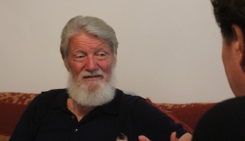 Pedro Opeka, durante la entrevista