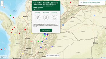 Sismo en Los Santos, Santander