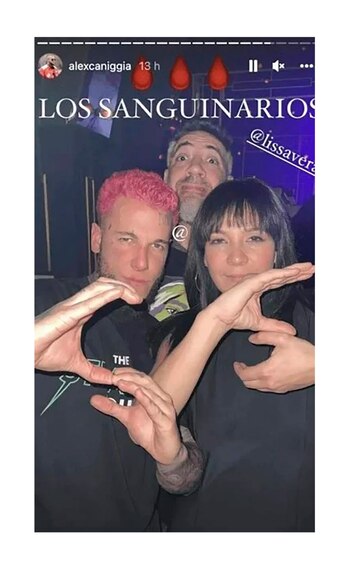 Alex Caniggia y Lissa Vera,