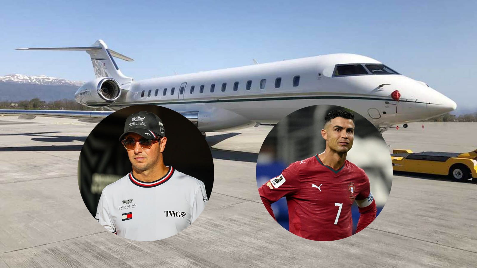 Esto vale el lujoso avión privado de Checo Pérez, modelo que también usa Cristiano Ronaldo