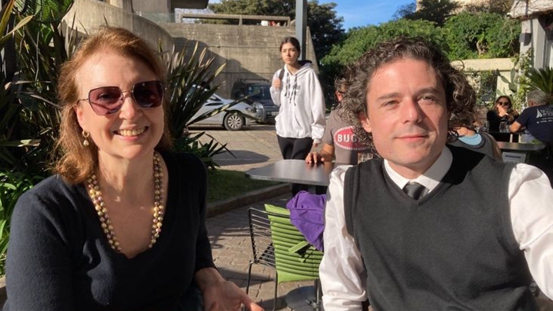 Diana Mondino, junto a Pablo Ferrara Raisberg (Foto: LinkedIn)