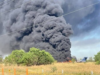 La nube de humo luego