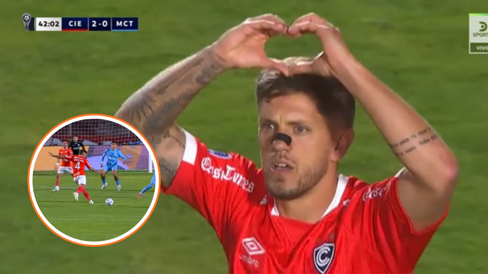 Golazo de Maximiliano Amondarain con letal derechazo de larga distancia en Cienciano vs Montevideo City por Copa Sudamericana 2026