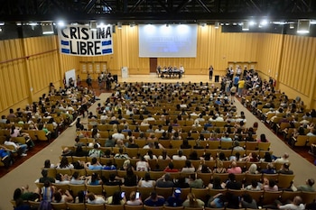 "Cristina libre", fue el mensaje