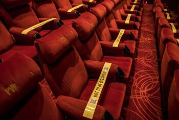 Tape is displayed on seats