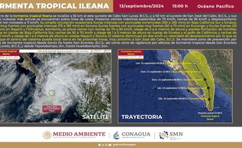 Ileana tocará tierra en las próximas horas (Crédito: SMN)