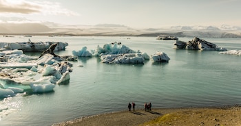 El Lago Jökulsárlón en Islandia,