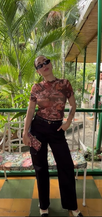 Luisa Fernanda W mostró cuál fue el look que creó con ropa comprada en un almacén en Toro, Valle - crédito @luisafernandaw/IG
