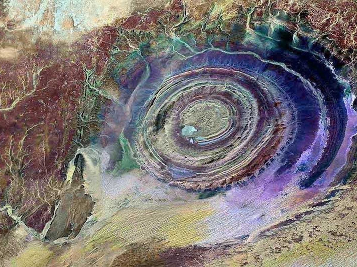 El Ojo del Sáhara: qué es este misterioso lugar que sólo pueden ver los astronautas - Infobae