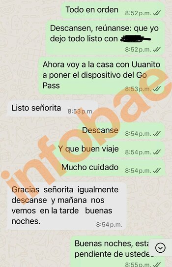 El escolta no habría informado