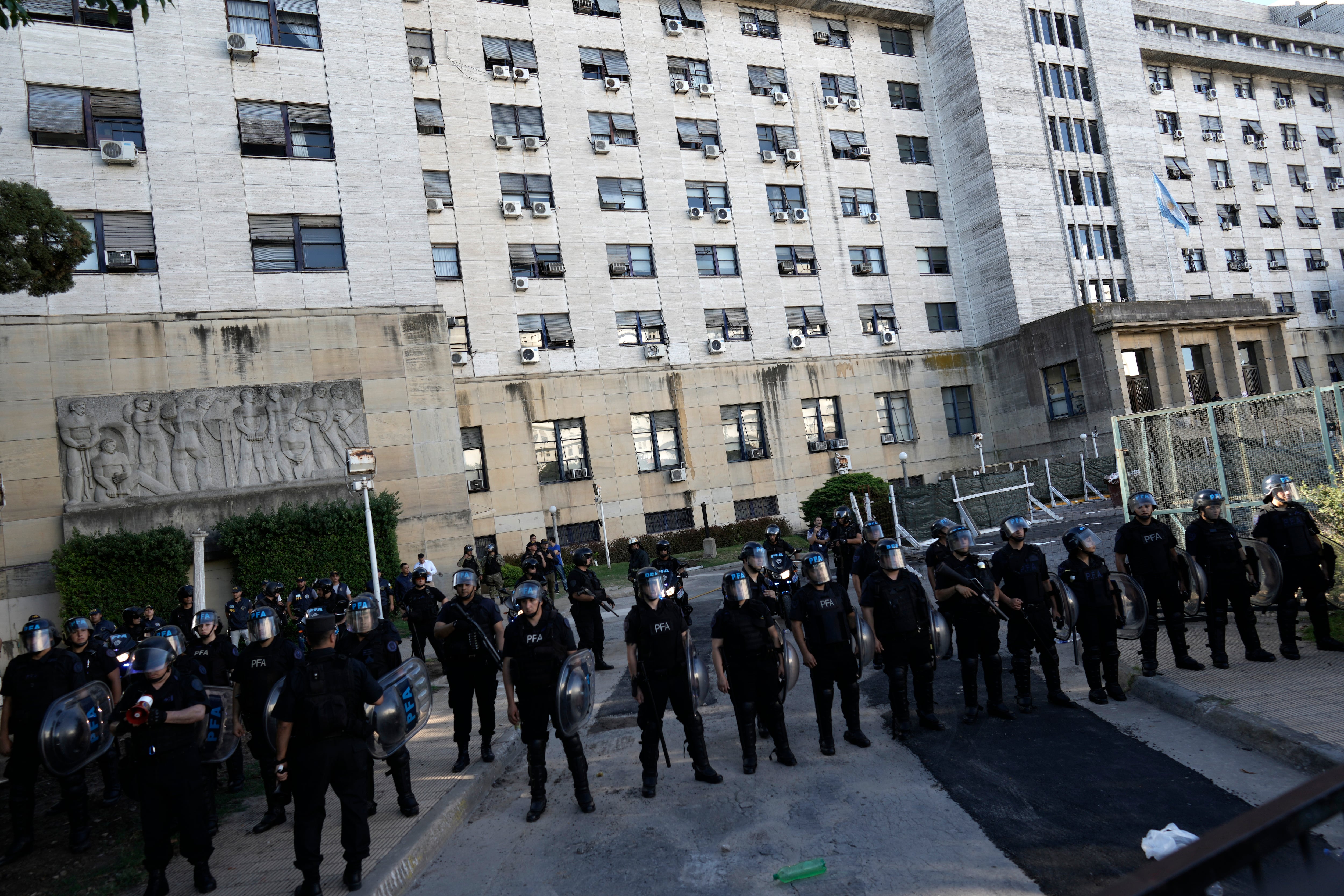 Victoria Tolosa Paz también apuntó contra la justicia (AP Foto/Rodrigo Abd)