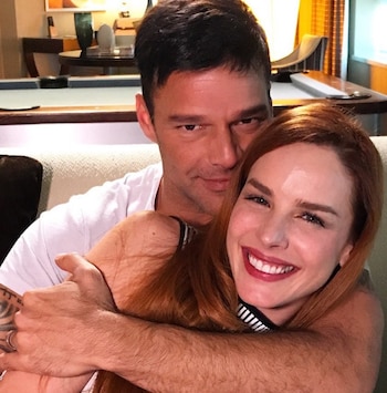 Eglantina Zingg y Ricky Martin