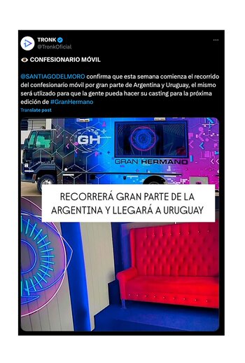 Santiago del Moro anunció el