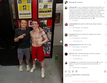 El cuerpo atlético de Elliot Page que se volvió viral en redes sociales