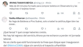 Usuarios comparten sus inconformidades tras