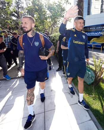 El plantel completo de Boca