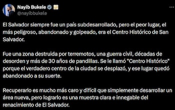 El mensaje de Nayib Bukele