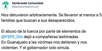 (Foto: Twitter/SembrandoComun1)