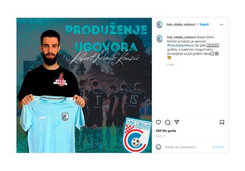 El posteo con la renovación