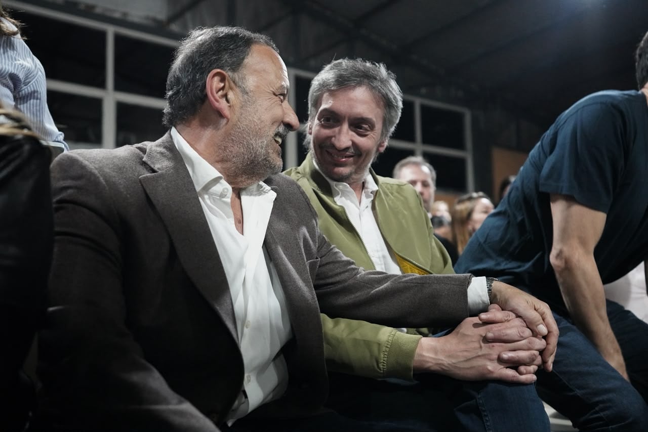 Ricardo Quintela y Maximo Kirchner
