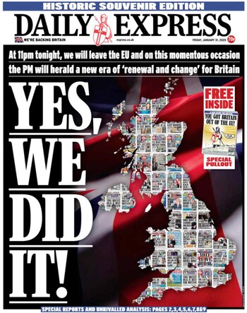 "¡Sí, lo hicimos!", tituló el