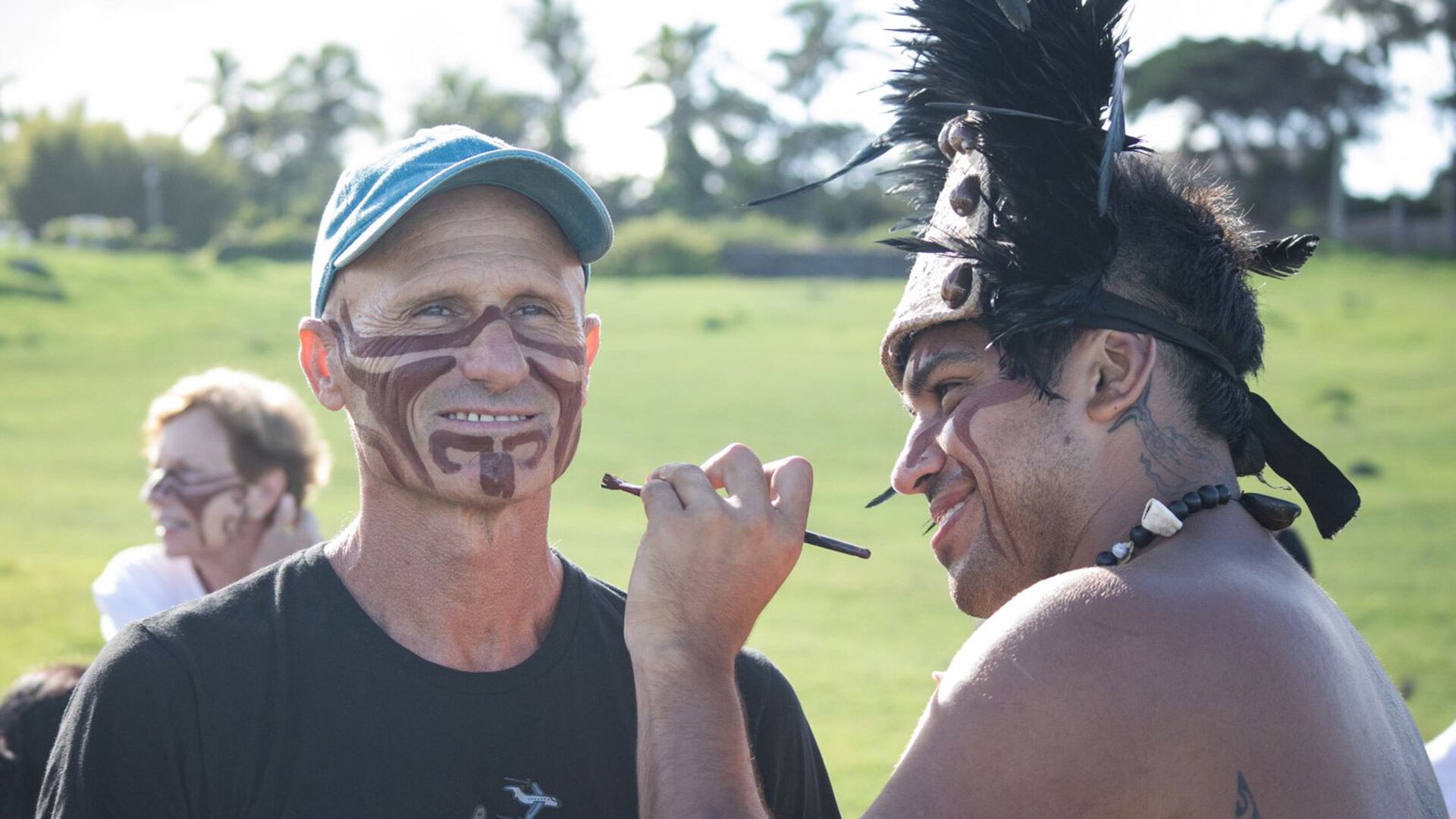 Andrés SAlvatori en su viaje a la Isla de Pascua (@correcaminosturismo)